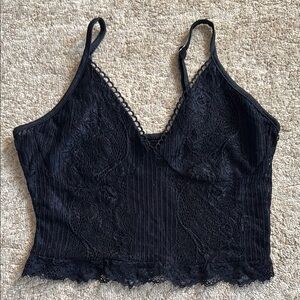 Shein Black Lace Top